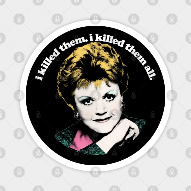 Murder She Wrote / 80s Retro TV Design Magnet by DankFutura